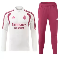 Real Madrid Sudadera De Entrenamiento Hombre Cremallera Cuarto 26/27 Blanca