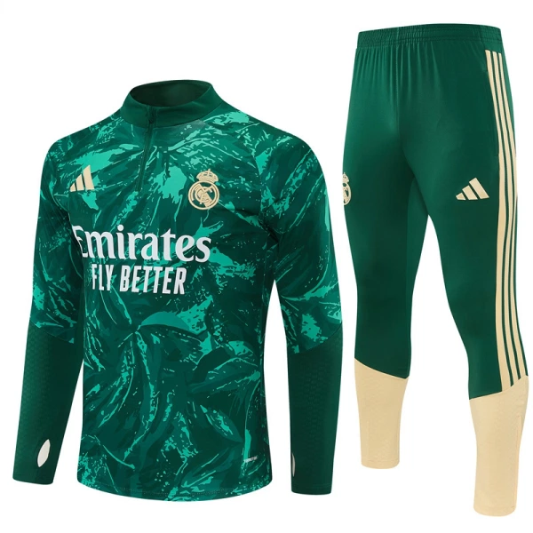 Real Madrid Sudadera De Entrenamiento Hombre Cremallera Cuarto 26/27 Verde Real Madrid Sudadera De Entrenamiento Hombre Cremallera Cuarto 26/27 Verde