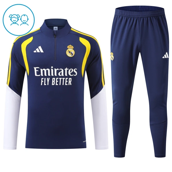 Real Madrid Sudadera De Entrenamiento Niño Cremallera Cuarto 26/27 Azul Real Madrid Sudadera De Entrenamiento Niño Cremallera Cuarto 26/27 Azul