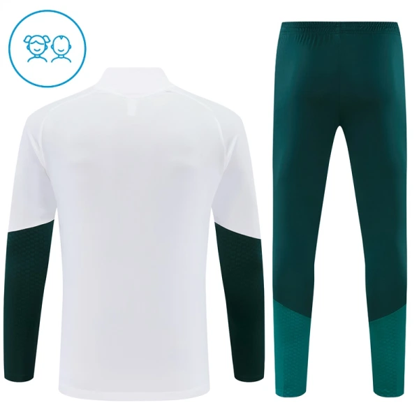 Real Madrid Sudadera De Entrenamiento Niño Cremallera Cuarto 26/27 Blanca