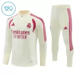 Real Madrid Sudadera De Entrenamiento Niño Cremallera Cuarto 26/27 Blanca