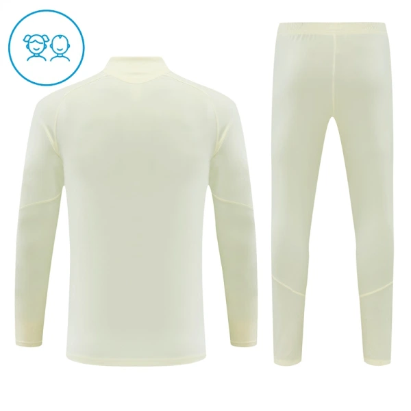 Real Madrid Sudadera De Entrenamiento Niño Cremallera Cuarto 26/27 Blanca
