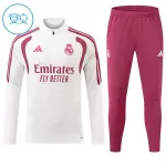 Real Madrid Sudadera De Entrenamiento Niño Cremallera Cuarto 26/27 Blanca
