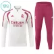 Real Madrid Sudadera De Entrenamiento Niño Cremallera Cuarto 26/27 Blanca