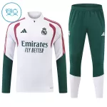 Real Madrid Sudadera De Entrenamiento Niño Cremallera Cuarto 26/27 Blanca