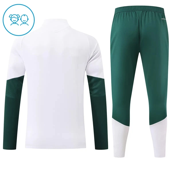 Real Madrid Sudadera De Entrenamiento Niño Cremallera Cuarto 26/27 Blanca