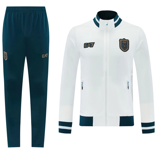 SSC Napoli Conjunto De Chaqueta De Entrenamiento Hombre 26/27 Blanca