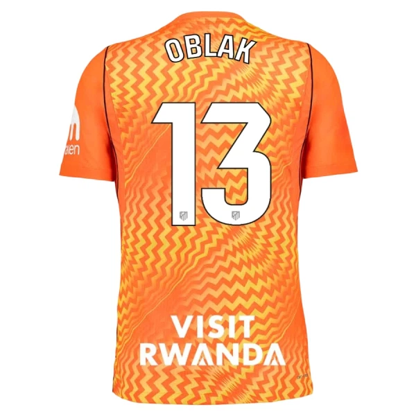 Camiseta Portero Atlético Madrid Oblak 13 Hombre 26/27 Naranja Camiseta Portero Atlético Madrid Oblak 13 Hombre 26/27 Naranja