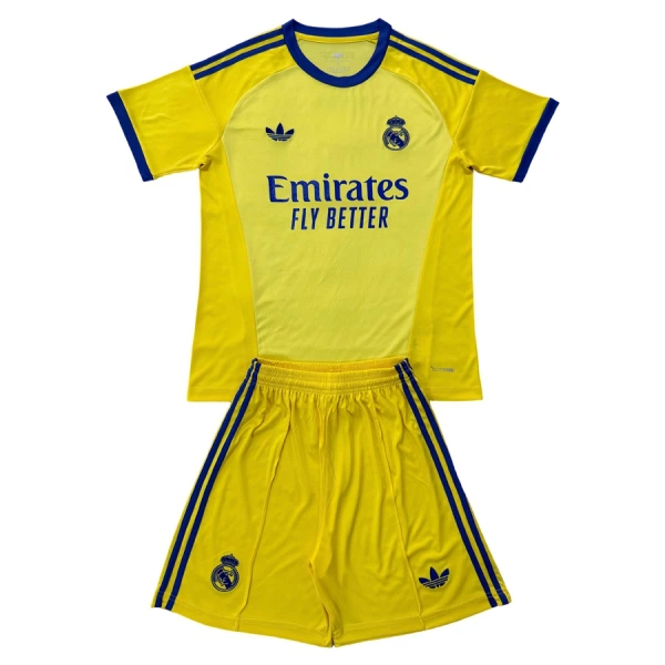 Conjunto Portero Real Madrid Niño 26/27 Amarilla