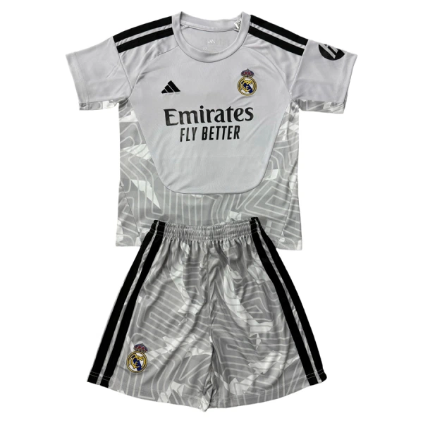 Conjunto Portero Real Madrid Niño 26/27 Gris