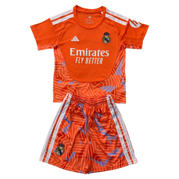 Conjunto Portero Real Madrid Niño 26/27 Naranja Conjunto Portero Real Madrid Niño 26/27 Naranja