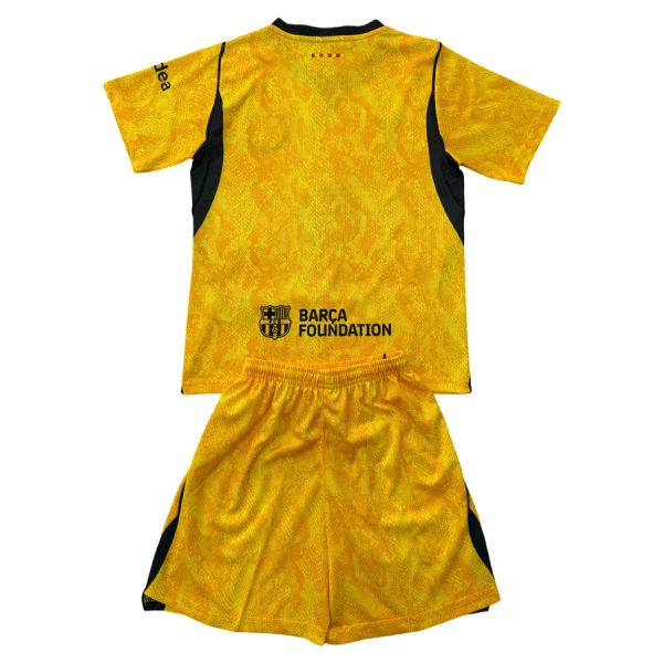 Conjunto Portero FC Barcelona Niño Segunda 26/27 Amarilla