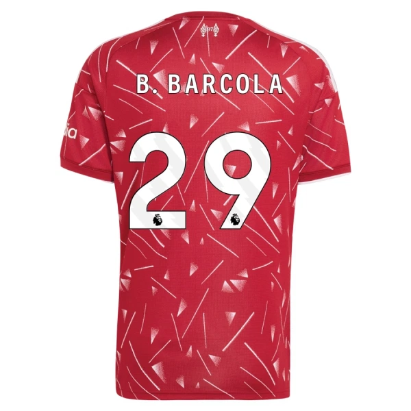 Camiseta Liverpool B. Barcola 29 Hombre Primera 26/27 Camiseta Liverpool B. Barcola 29 Hombre Primera 26/27