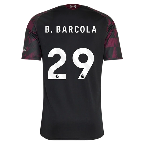 Camiseta Liverpool B. Barcola 29 Hombre Tercera 26/27 Camiseta Liverpool B. Barcola 29 Hombre Tercera 26/27