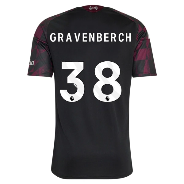 Camiseta Liverpool Gravenberch 38 Hombre Tercera 26/27 Camiseta Liverpool Gravenberch 38 Hombre Tercera 26/27