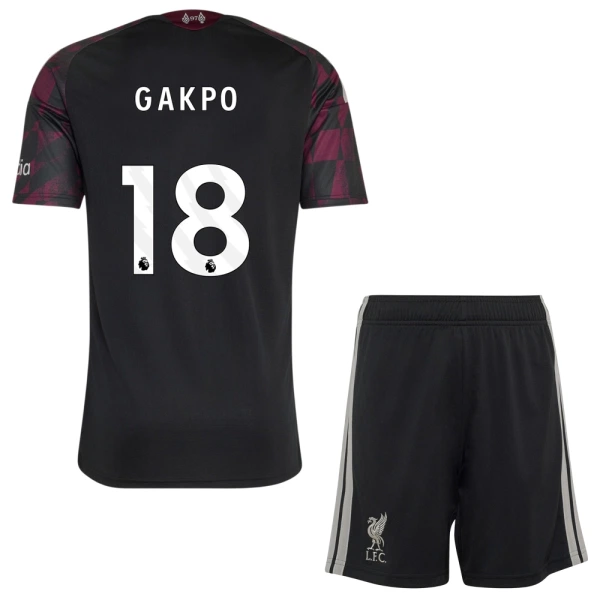 Conjunto Liverpool Gakpo 18 Niño Tercera 26/27 Conjunto Liverpool Gakpo 18 Niño Tercera 26/27