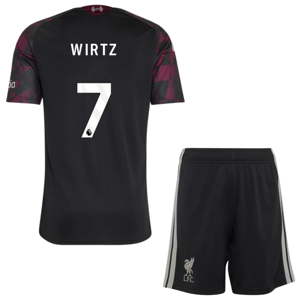 Conjunto Liverpool Wirtz 7 Niño Tercera 26/27 Conjunto Liverpool Wirtz 7 Niño Tercera 26/27