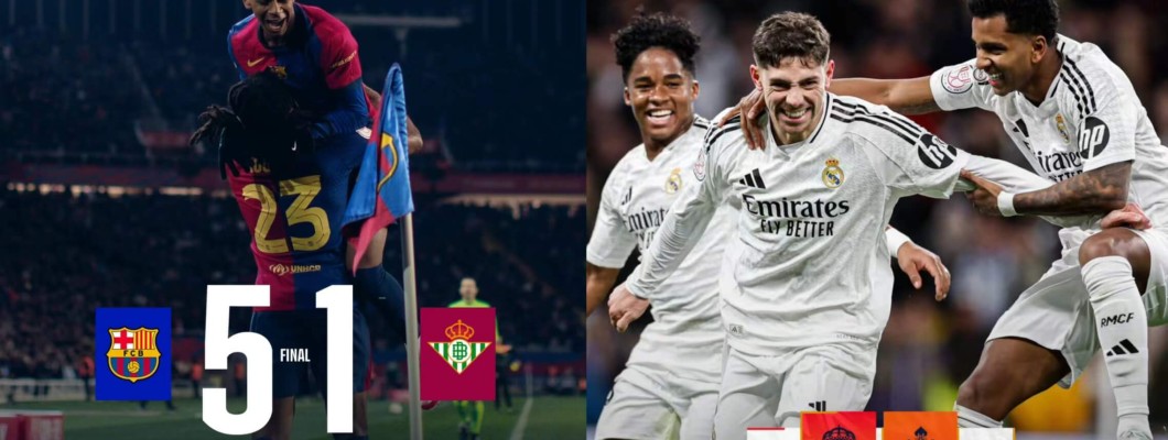 El Barcelona y el Real Madrid avanzan al top 8 de la Copa del Rey, y el enfrentamiento máximo se disputará nuevamente El Barcelona y el Real Madrid avanzan al top 8 de la Copa del Rey, y el enfrentamiento máximo se disputará nuevamente
