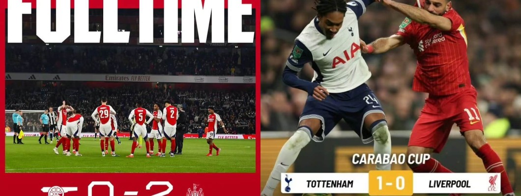 En la primera ronda de las semifinales de la Copa de la Liga, Liverpool y Arsenal sufrieron derrotas En la primera ronda de las semifinales de la Copa de la Liga, Liverpool y Arsenal sufrieron derrotas